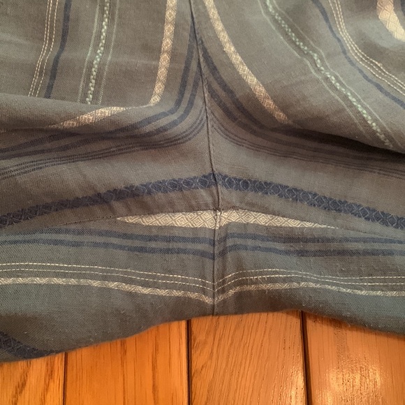 Anthropologie Laguna Cropped Wide-Leg Pants (Blue) - Picture 11 of 15